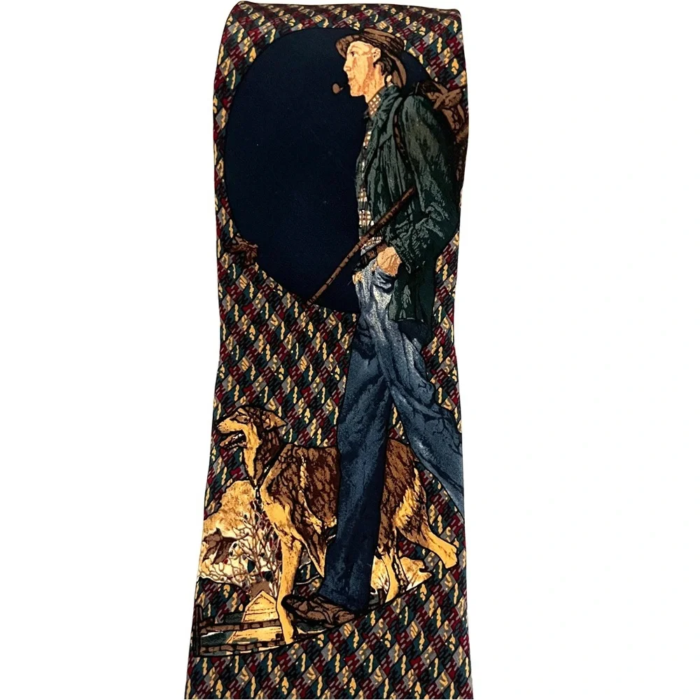 Norman Rockwell vintage necktie